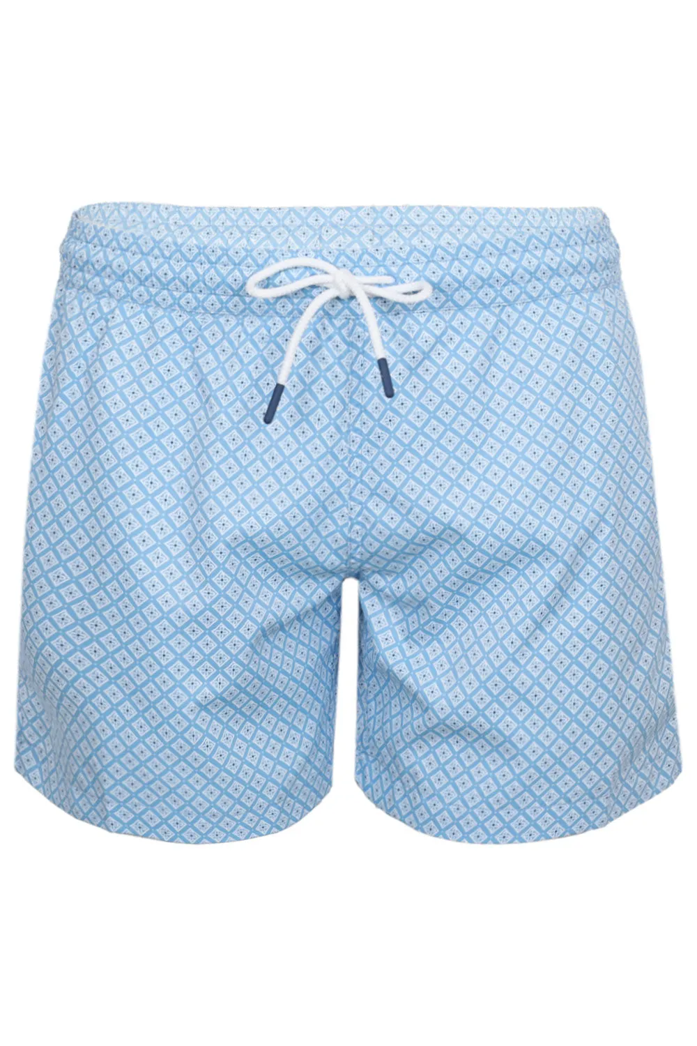 Men Swim Short Sky Blue Geo sold by Sand Dollar