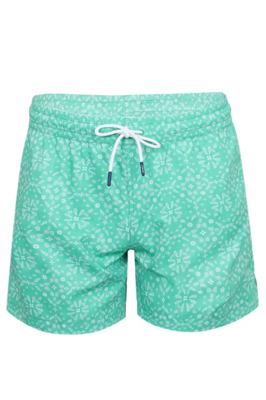 Men Swim Short Mint Bandana sold by Sand Dollar