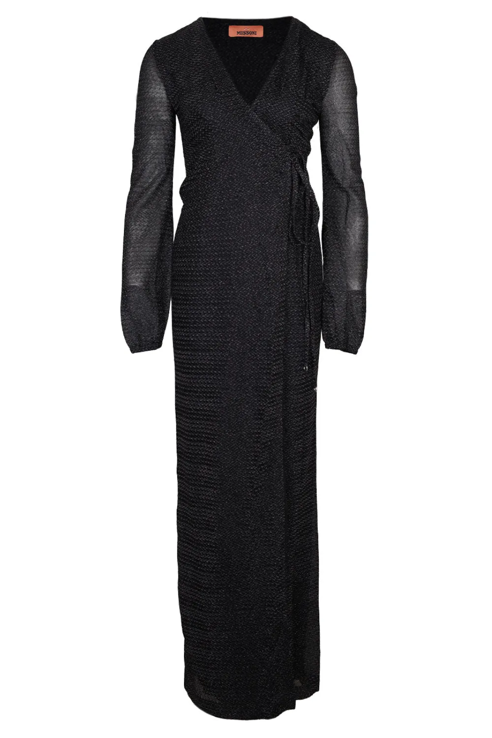 Wrap Around Long Dress In Black sold by Sand Dollar