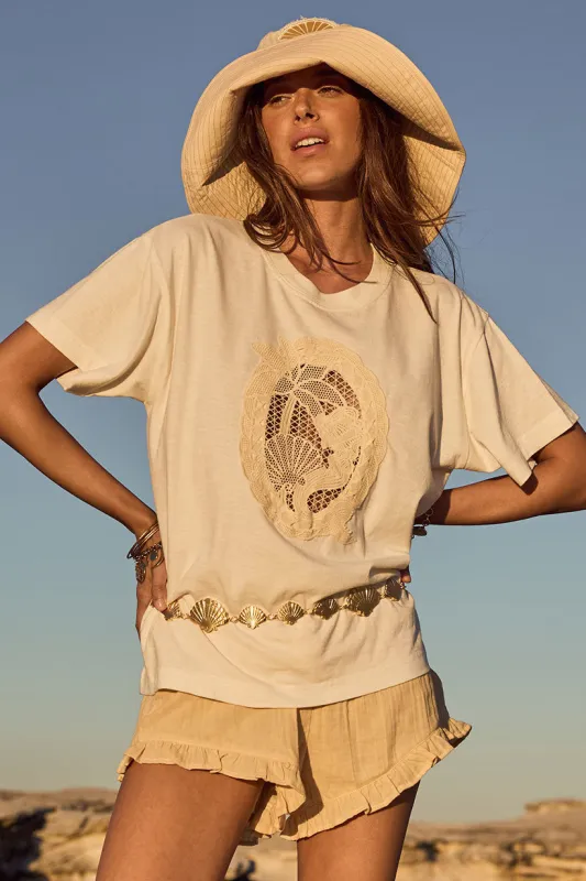 Mermaid Cove Applique Tee sold by Sand Dollar