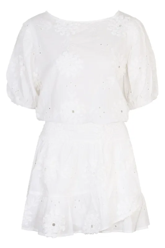 Surya Embroidered Set White sold by Sand Dollar