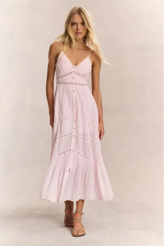 Esilda Heritage Cotton Midi Dress Pink sold by Sand Dollar