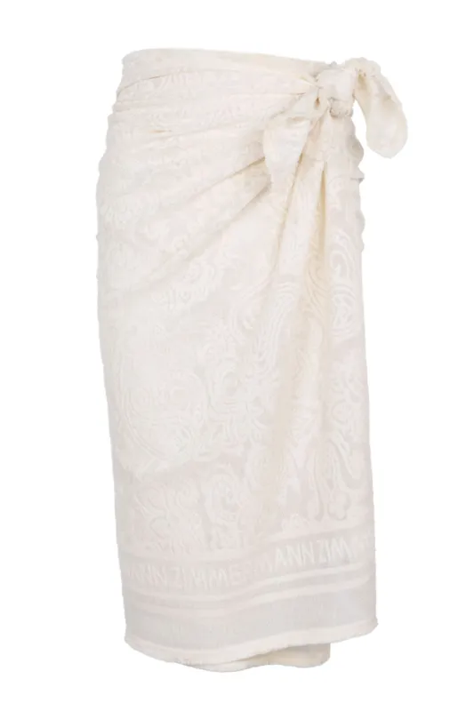Woven Pareo Ivory made by Zimmermann