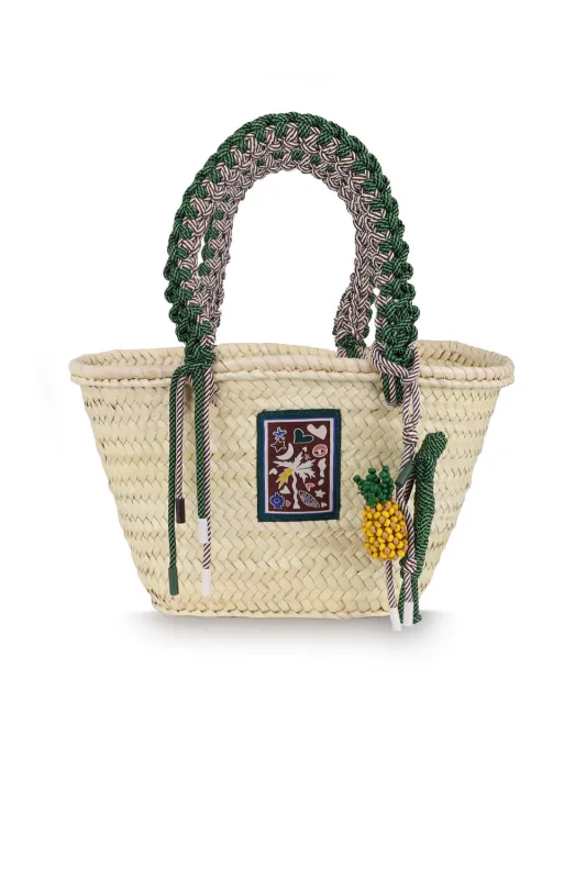 Macrame Midi Basket sold by Sand Dollar