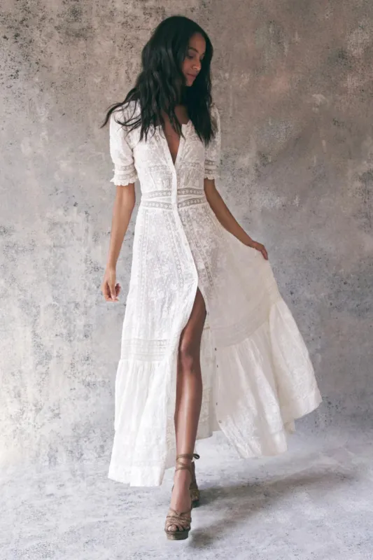 Minka Dress True White sold by Sand Dollar