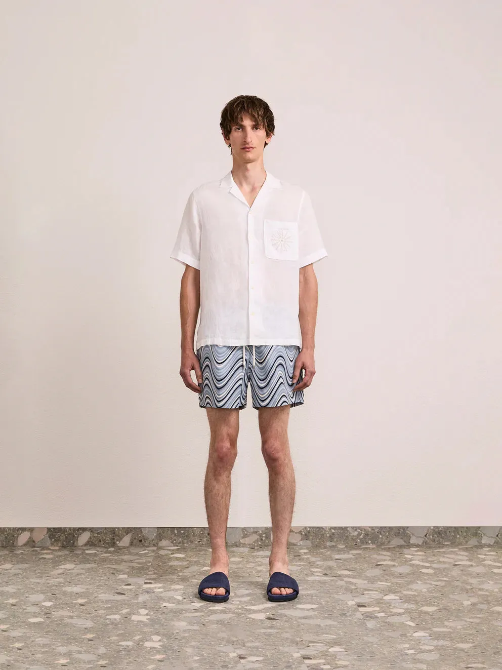 Rio Swim Short Fibra Print Coastal Blue sold by Sand Dollar product image thumbnail 3