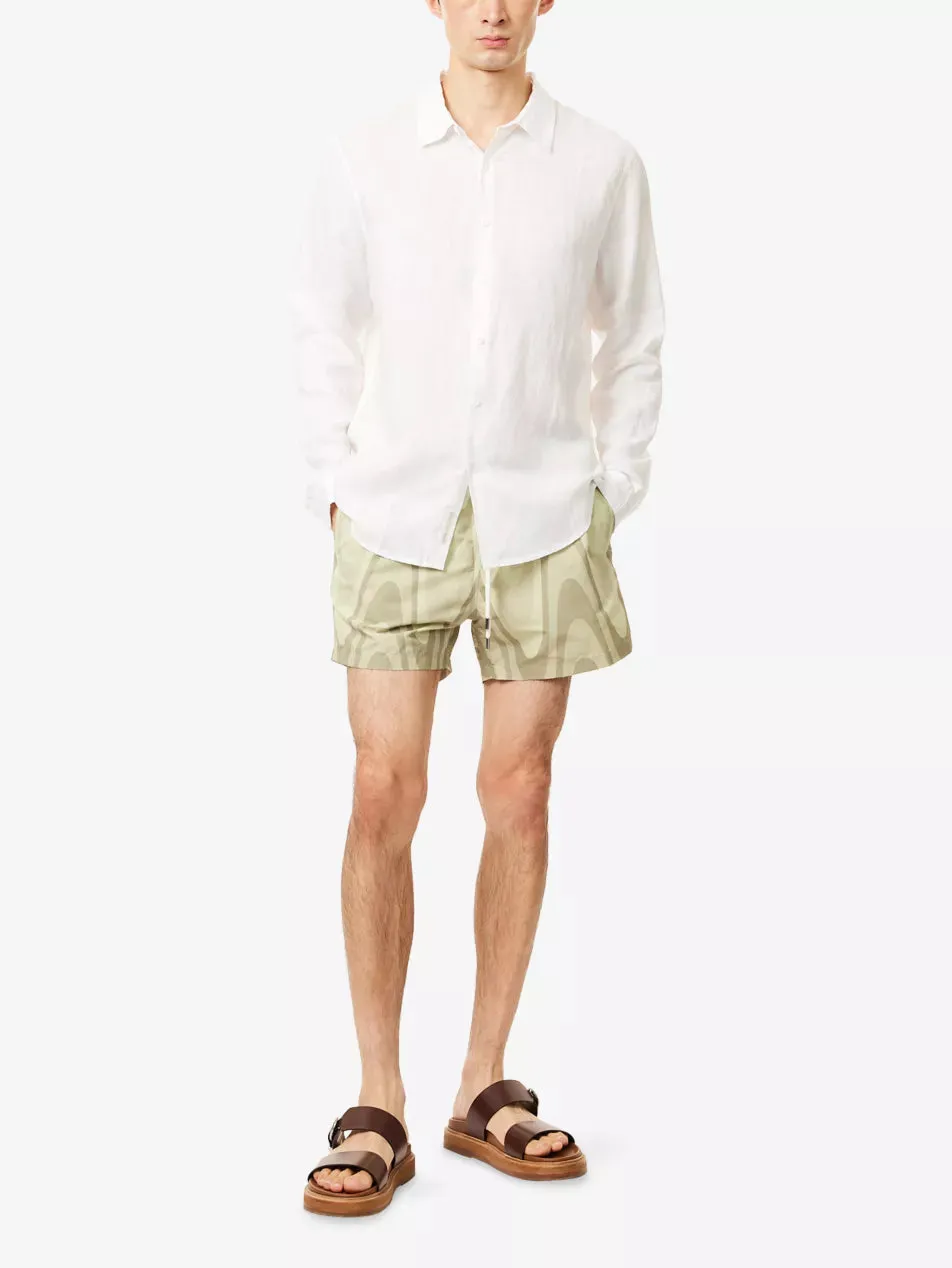 Rio Swim Short Copa Grain Print Willow Green sold by Sand Dollar product image thumbnail 2