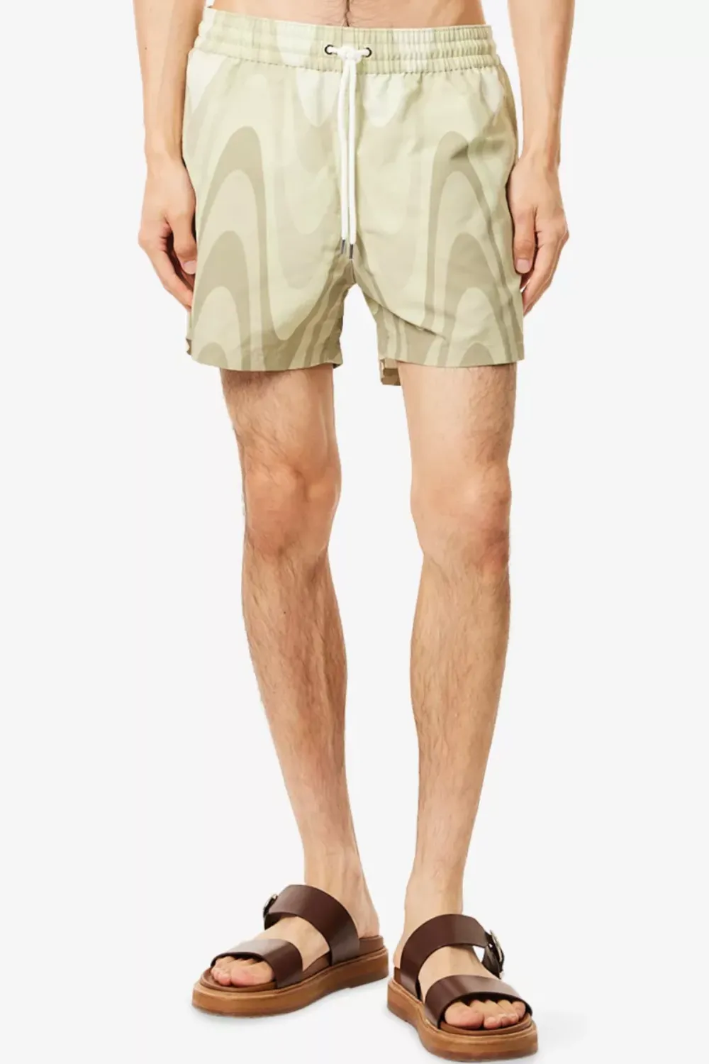 Rio Swim Short Copa Grain Print Willow Green sold by Sand Dollar