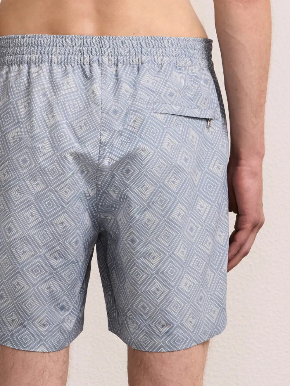 Porto Swim Short Angra Madeira Print Coastal Blue sold by Sand Dollar product image thumbnail 3