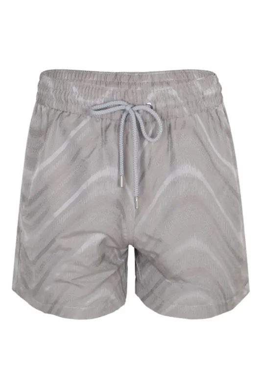 Rio Swim Short Jacquard Fibra Oyster sold by Sand Dollar