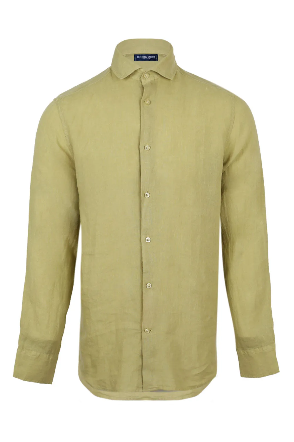 Antonio Linen Long Sleeve Shirt Willow Green sold by Sand Dollar