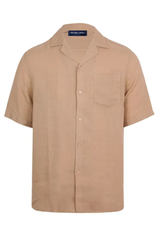 Angelo Linen Shirt Pale Copper sold by Sand Dollar
