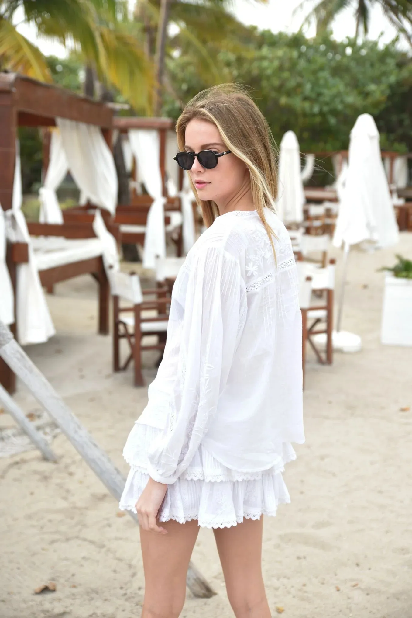 Coquette Embroidered Shirt And Skort White sold by Sand Dollar product image thumbnail 5