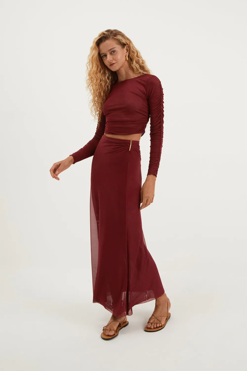 Mira Long Sleeve Top Ponche sold by Sand Dollar