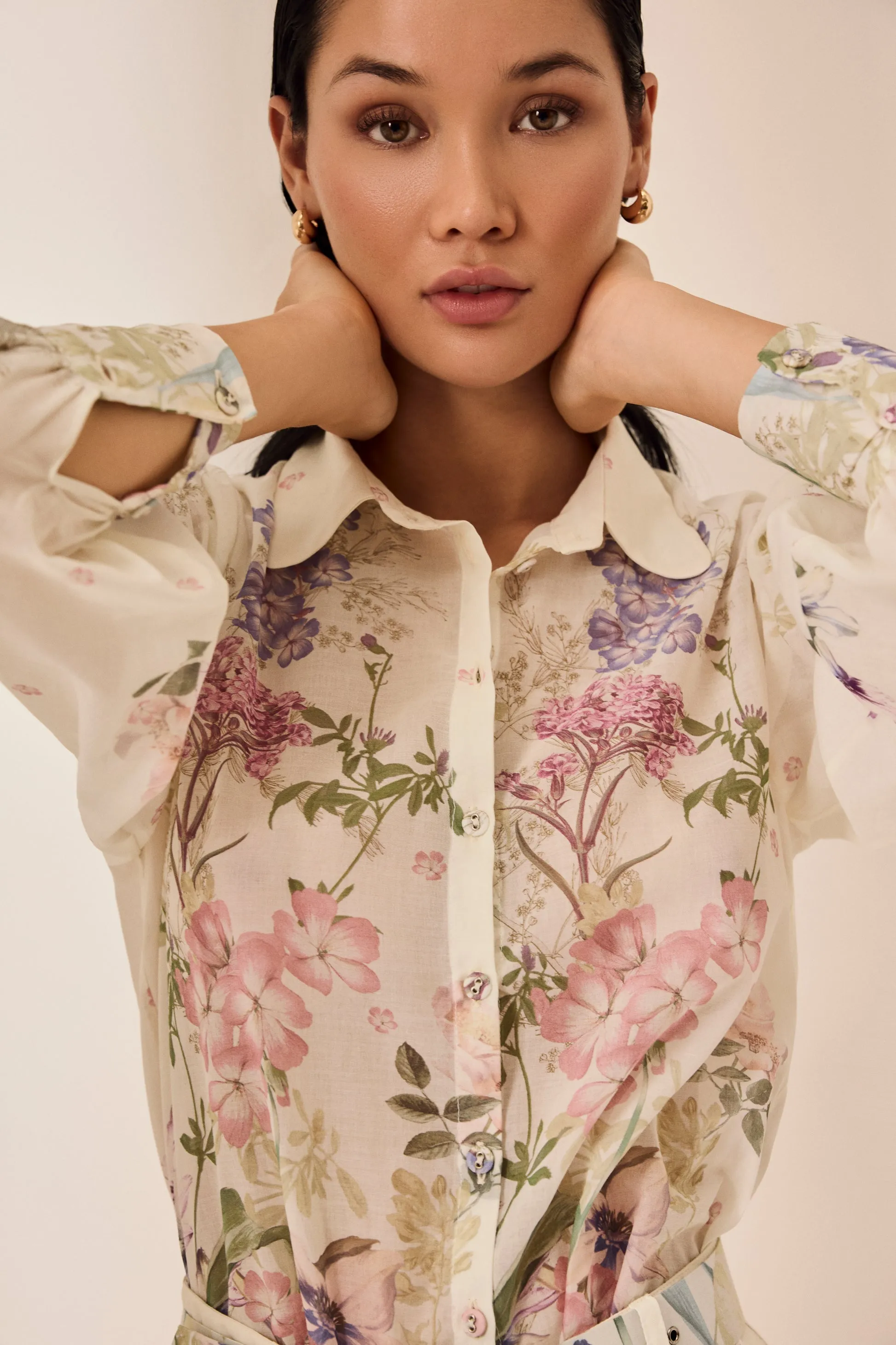 Cream Botanic Blouse Aster sold by Sand Dollar product image thumbnail 4