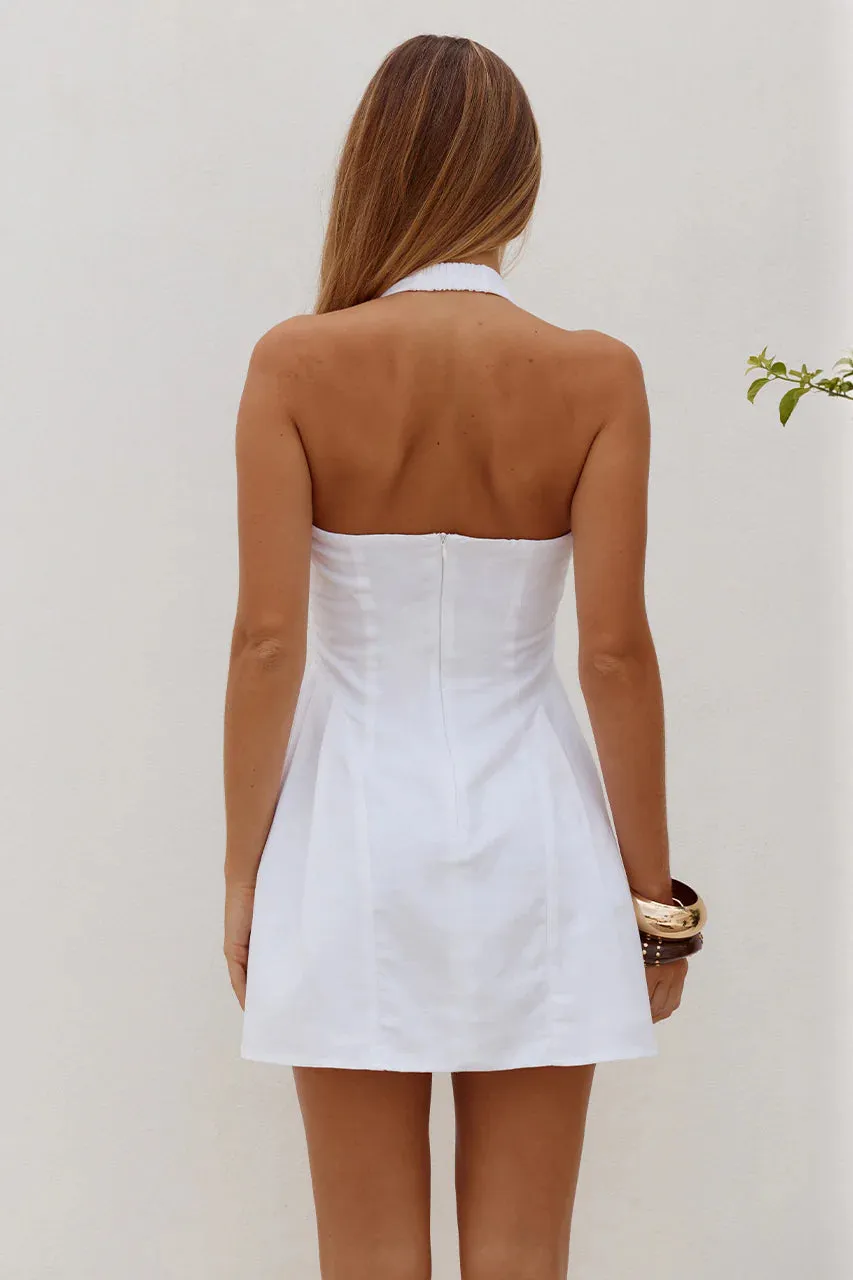 Amphora Halter Mini Dress White sold by Sand Dollar product image thumbnail 3