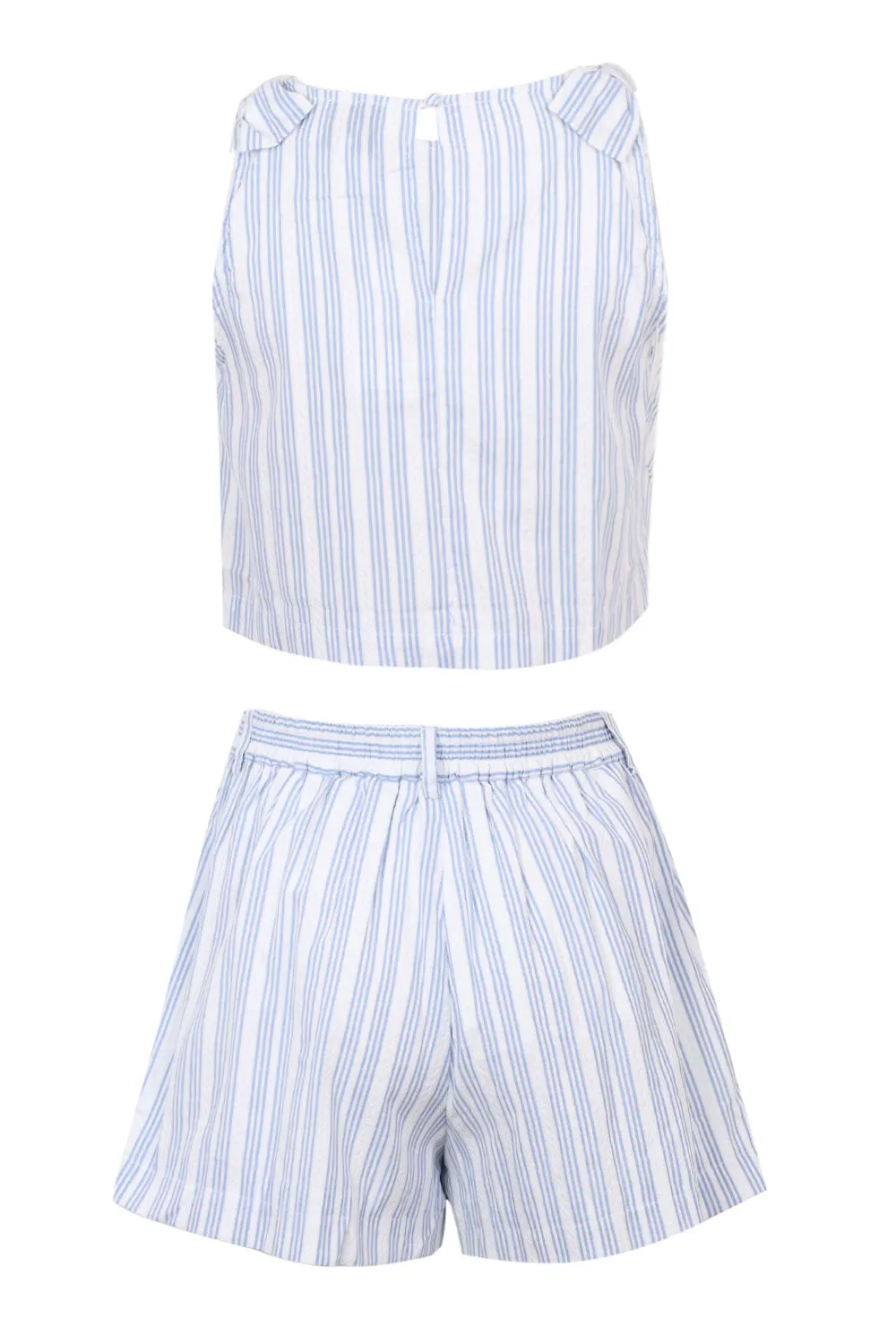 Kendall Crop Top and Shorts Set Blue sold by Sand Dollar product image thumbnail 5