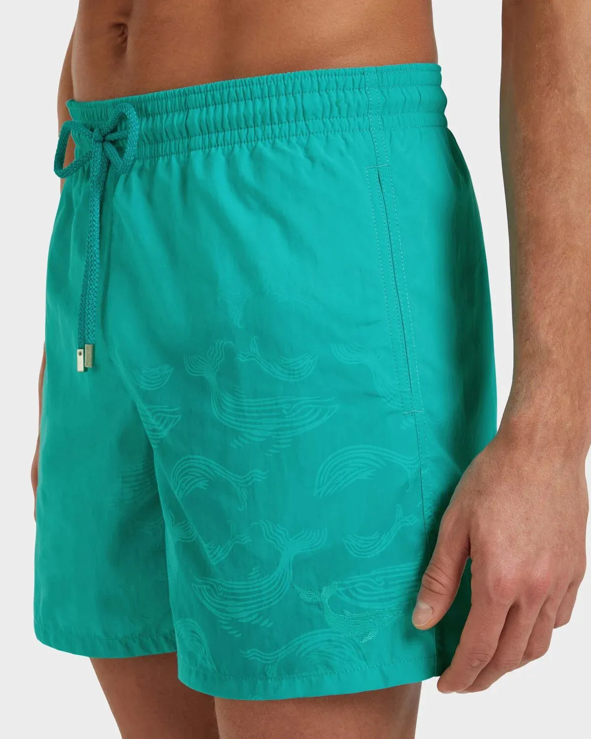 Men Swim Shorts Water-Reactive Whales sold by Sand Dollar product image thumbnail 2