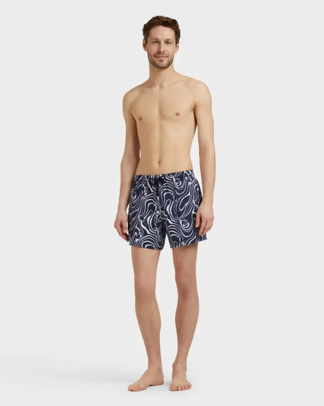 Men Stretch Short Swim Shorts Orcas sold by Sand Dollar
