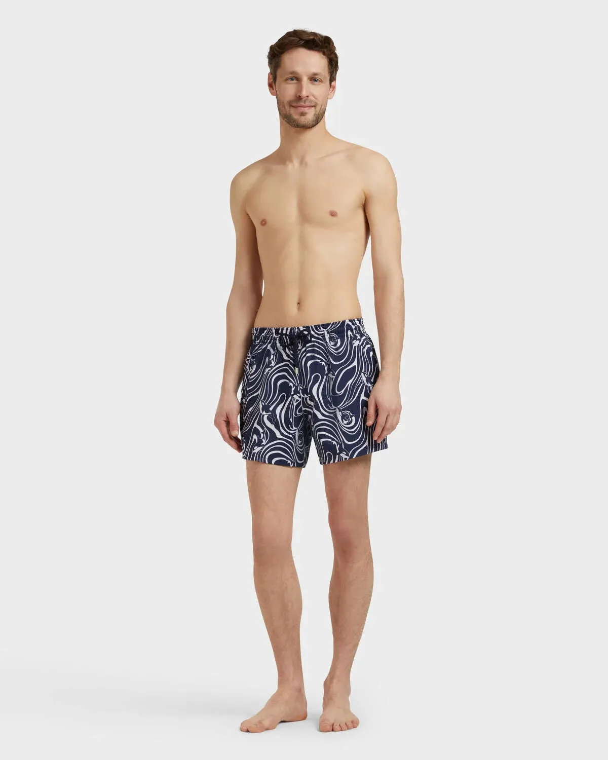 Men Stretch Short Swim Shorts Orcas sold by Sand Dollar