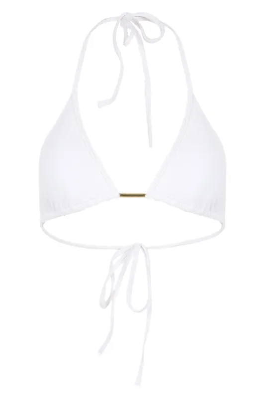 Tasmania Bikini Top White sold by Sand Dollar