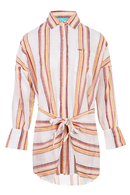 Sara Dress Sunset Stripe made by Melissa Odabash