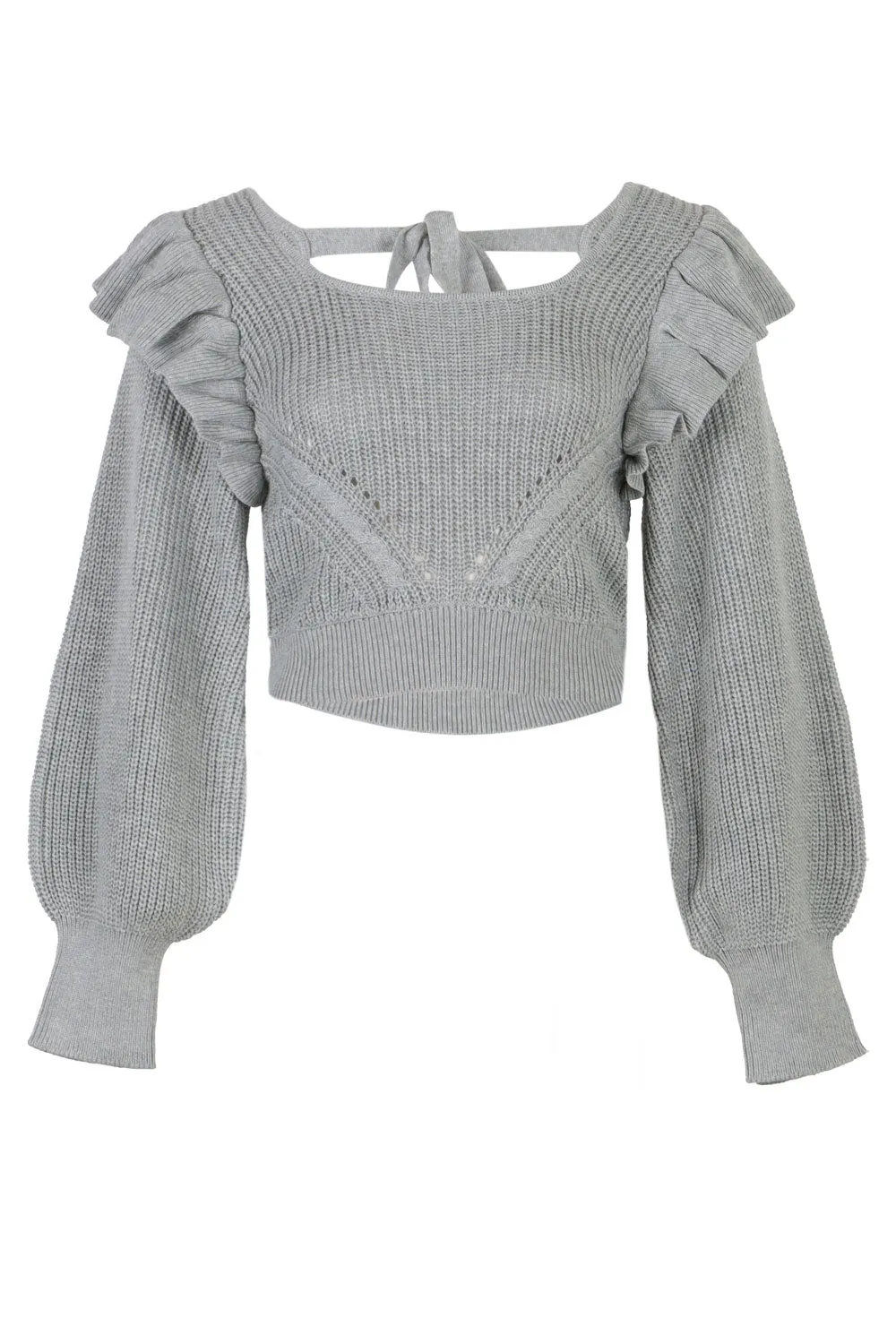 Yvonne Knit Top Grey sold by Sand Dollar