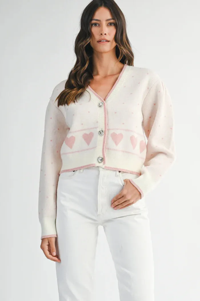 Elizabeth Jacquard Knit Cardigan Pink sold by Sand Dollar product image thumbnail 2