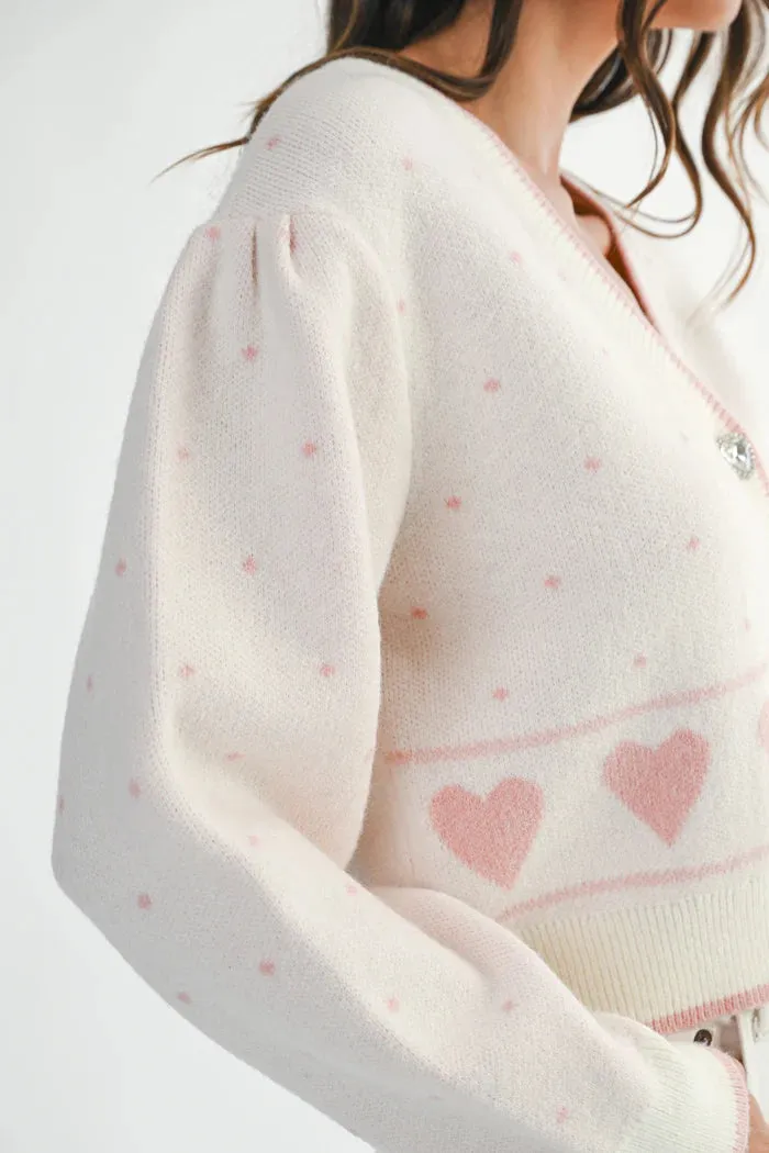 Elizabeth Jacquard Knit Cardigan Pink sold by Sand Dollar product image thumbnail 4