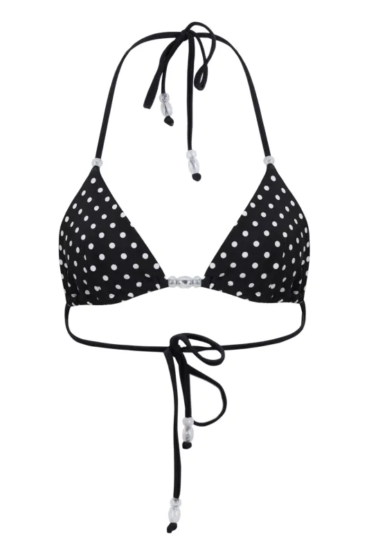 Lia Bikini Top Black Polka made by Seven Wonders