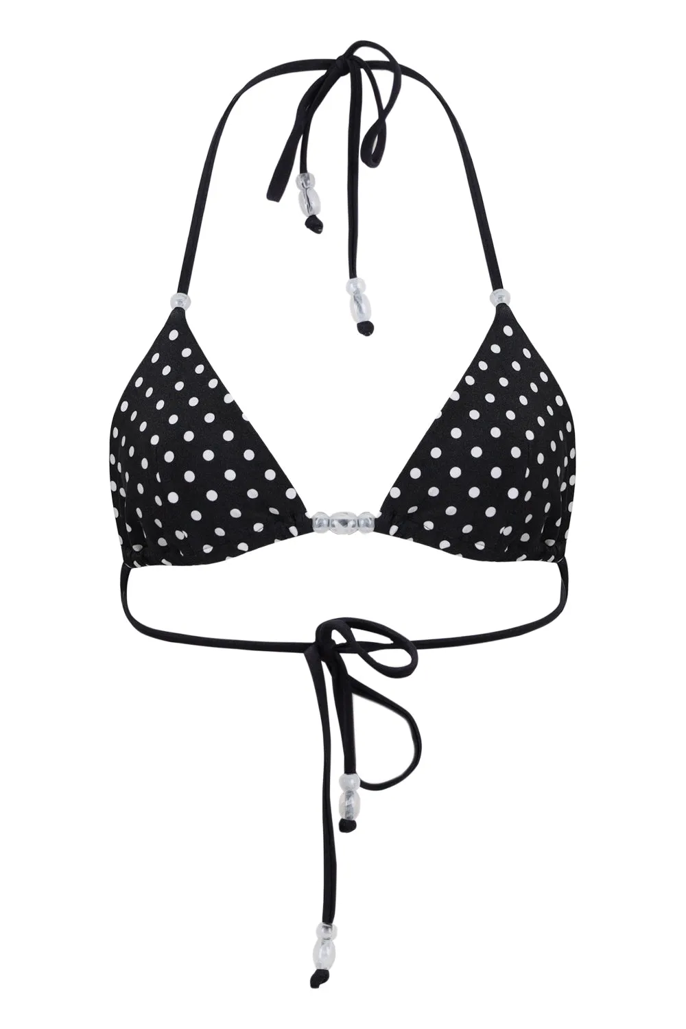 Lia Bikini Top Black Polka sold by Sand Dollar