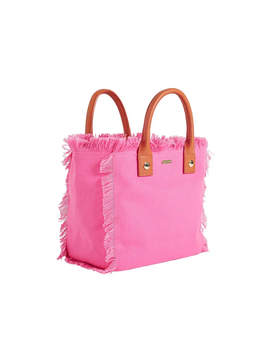 Porto Cervo Bag Hot Pink Tan sold by Sand Dollar product image thumbnail 2
