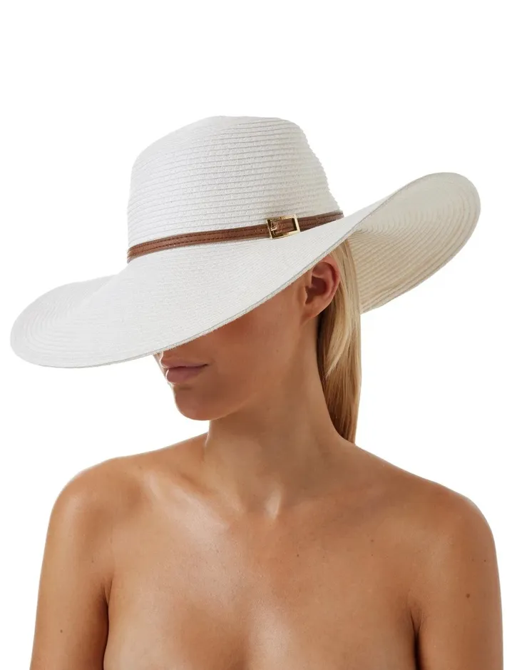 Jemima Hat White/Tan sold by Sand Dollar product image thumbnail 2
