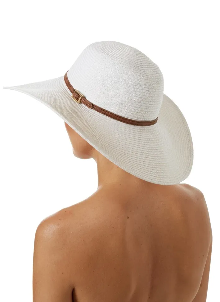 Jemima Hat White/Tan sold by Sand Dollar product image thumbnail 3