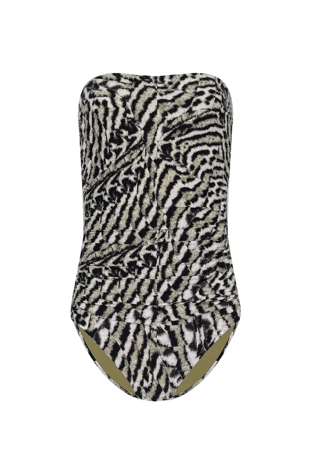 Mandalay DD Bandeau Maillot Olive Oil sold by Sand Dollar