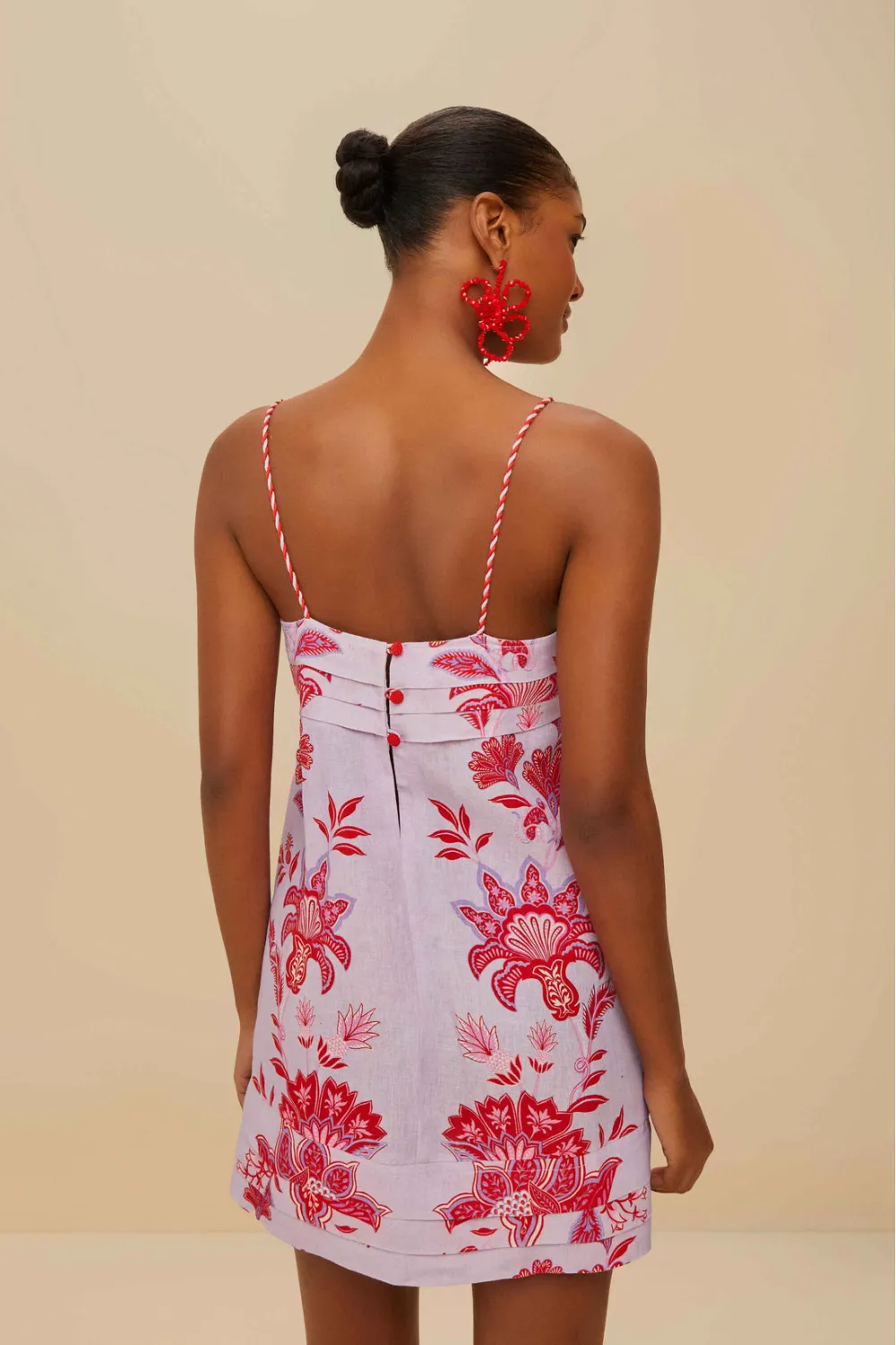 Porcelain Garden Lilac Mini Dress Sleeveless sold by Sand Dollar product image thumbnail 4