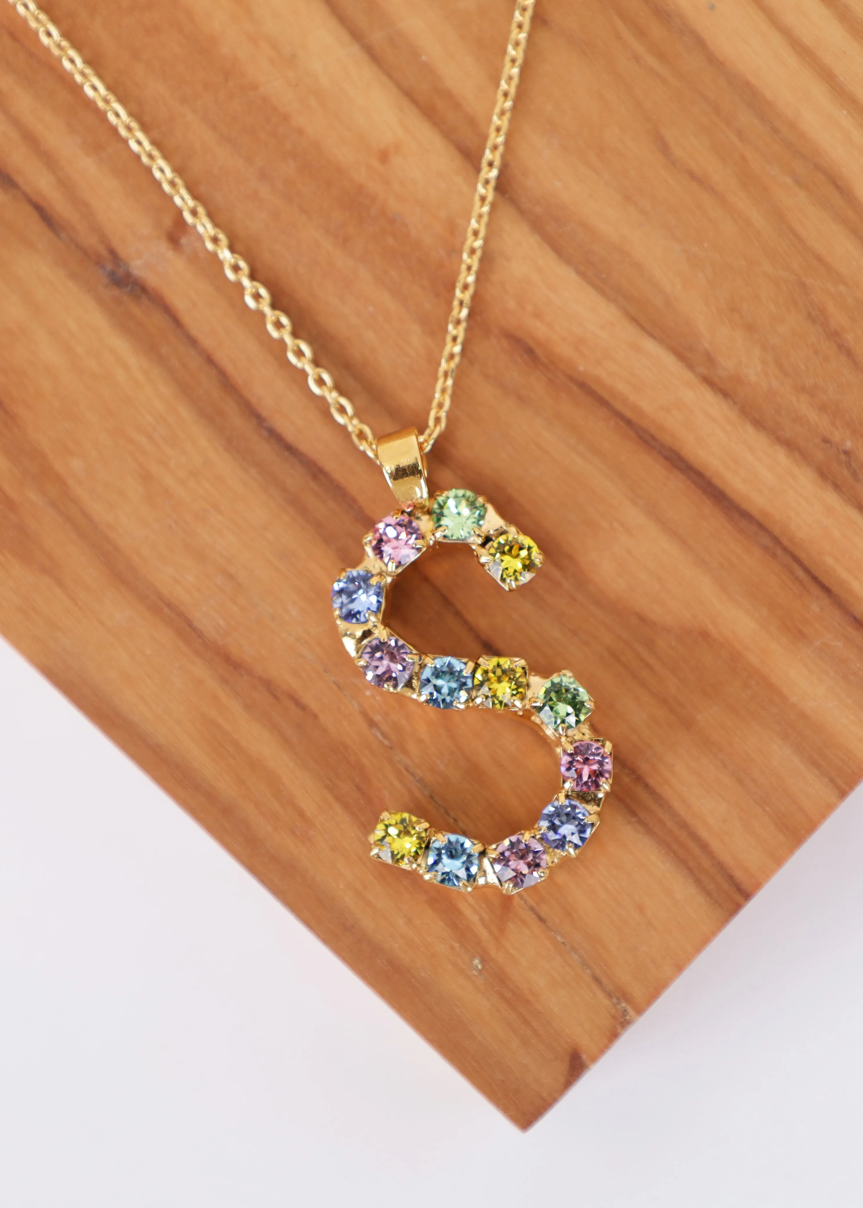 Letter Necklace Rainbow S sold by Sand Dollar product image thumbnail 2