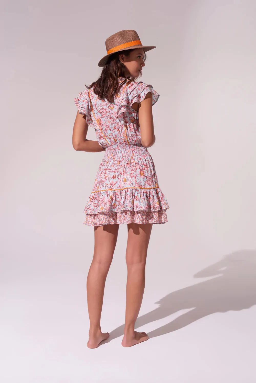 Ruffle Mini Dress in Floral Print sold by Sand Dollar product image thumbnail 2