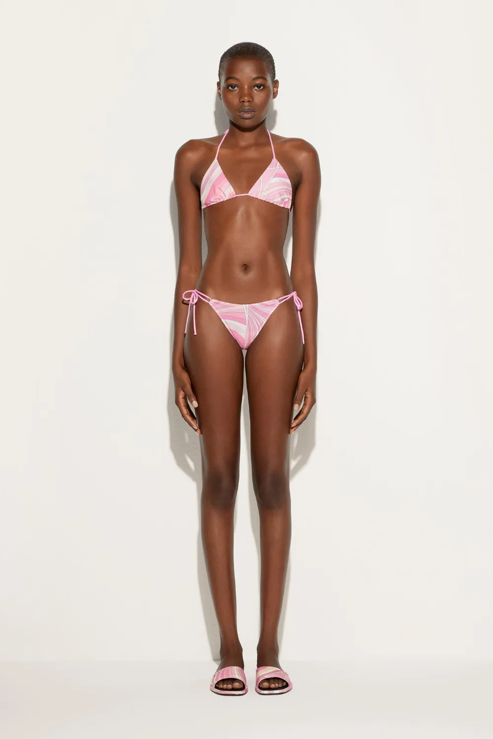 Rainbow Print Triangle Bikini Top sold by Sand Dollar product image thumbnail 5