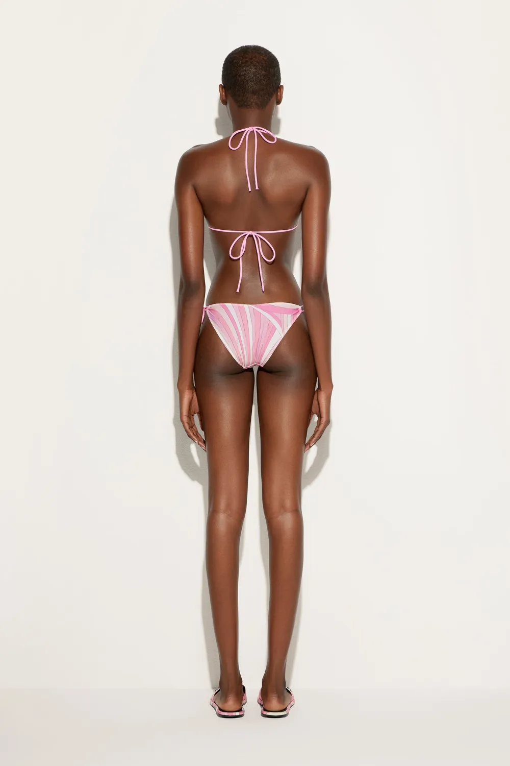 Rainbow Print Triangle Bikini Top sold by Sand Dollar product image thumbnail 4