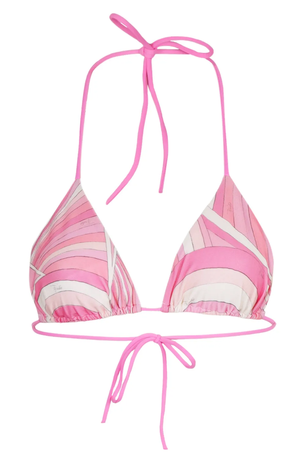 Rainbow Print Triangle Bikini Top sold by Sand Dollar