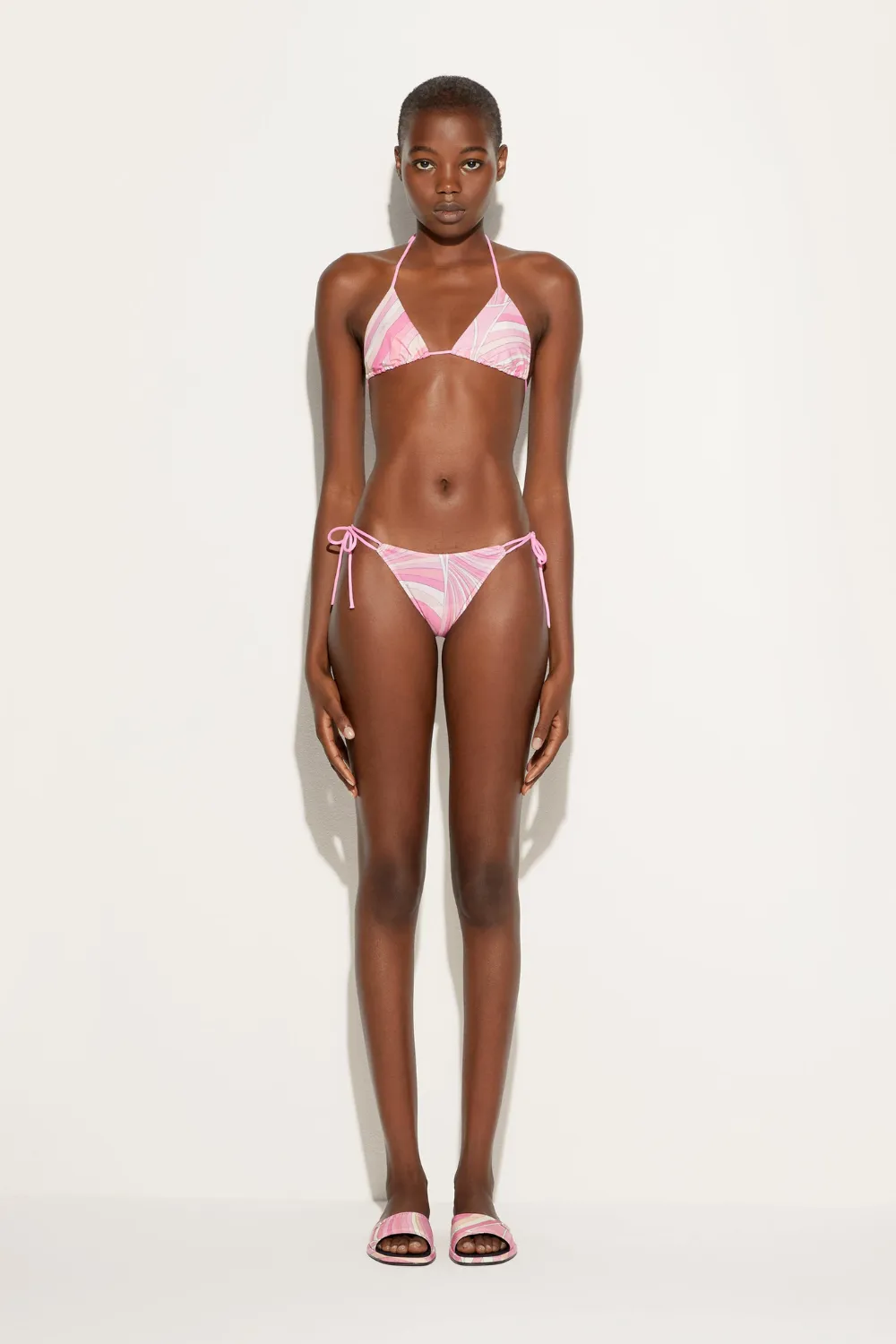 Rainbow Print Lace-Up Bikini Bottoms sold by Sand Dollar product image thumbnail 5