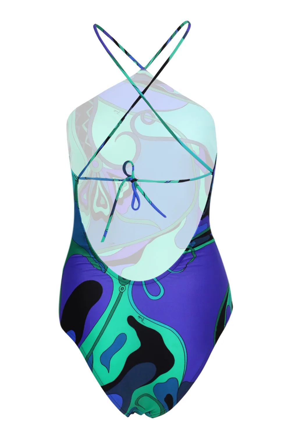 One-Piece Swimsuit with Crossed Straps in Orchid Print sold by Sand Dollar product image thumbnail 3