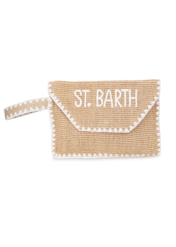 Jute Envelope Pouch made by MC2 Saint Barth