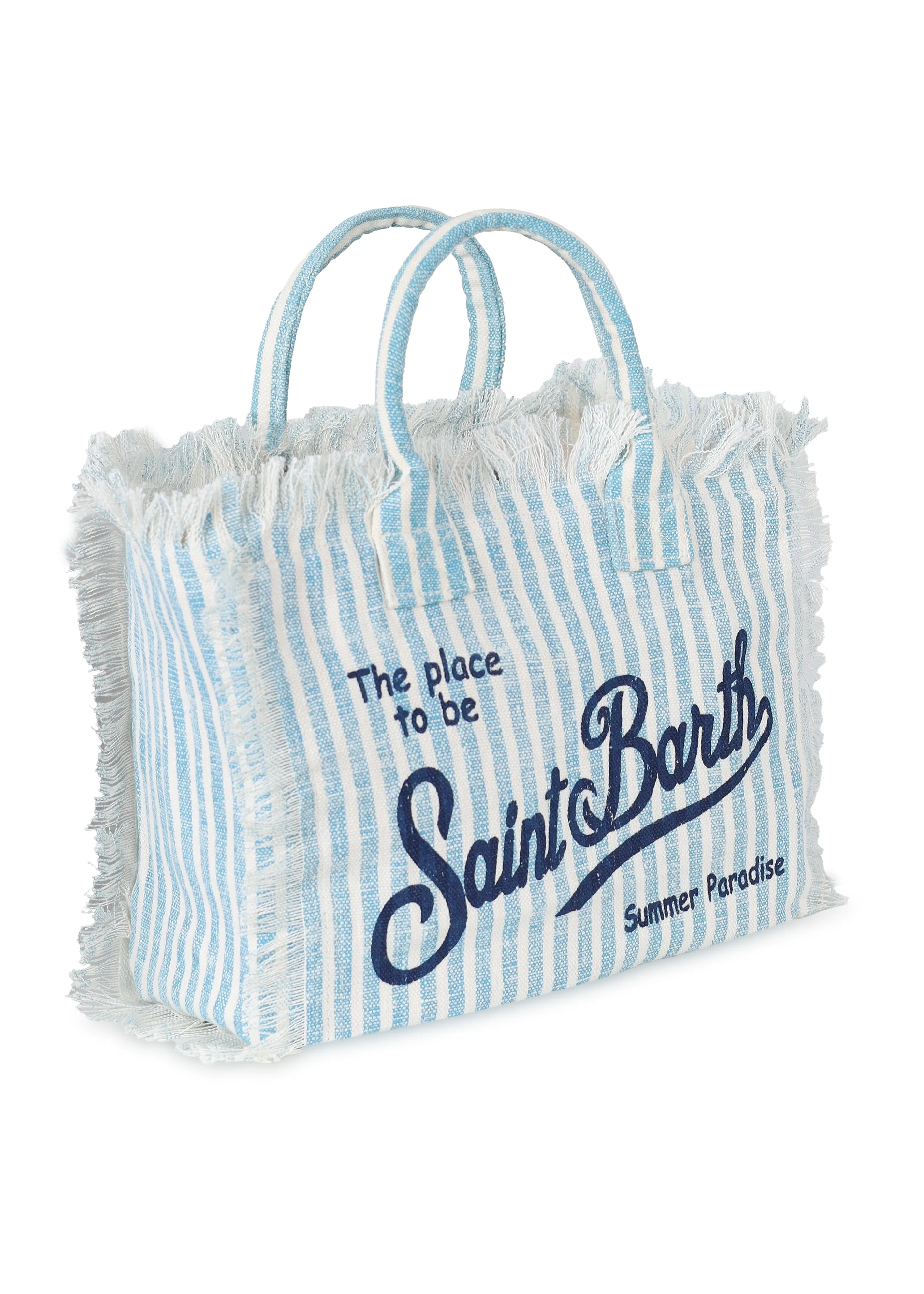 Colette Patch Linen Blue Stripes Bag sold by Sand Dollar product image thumbnail 3