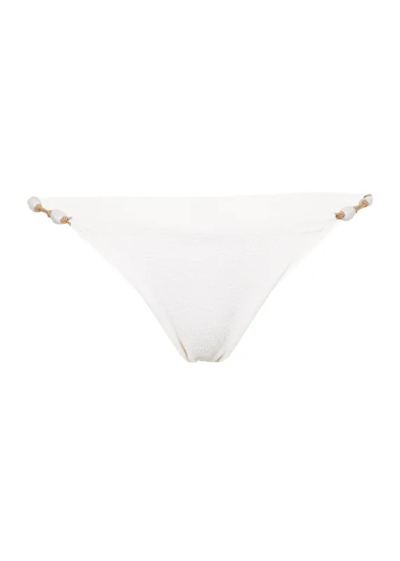 Firenze Ney Detail Cheeky Bottom White sold by Sand Dollar
