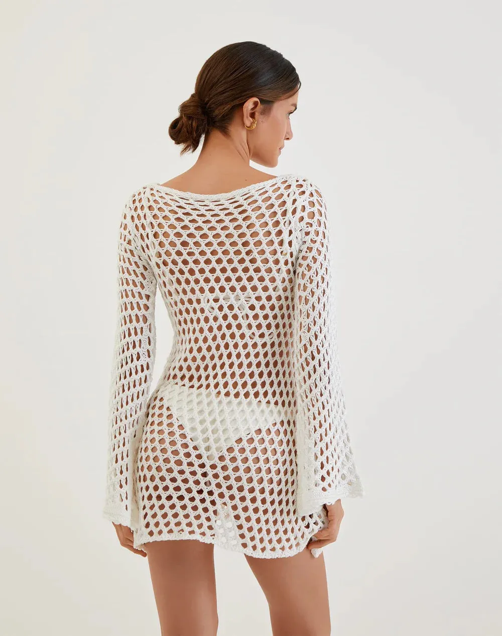 Belle Short Cover Up Off White sold by Sand Dollar product image thumbnail 4