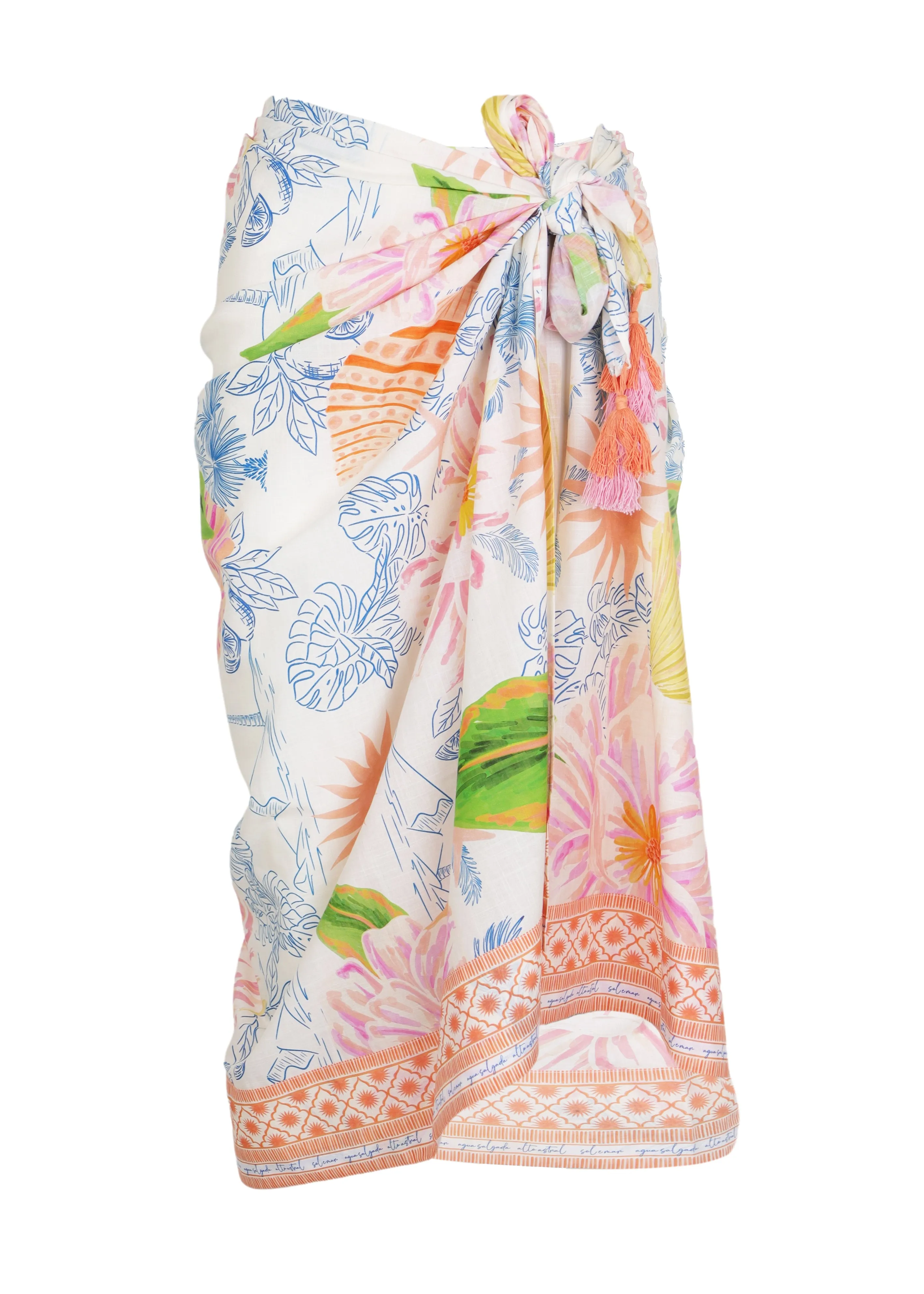 Taselled Pareo Alcio sold by Sand Dollar