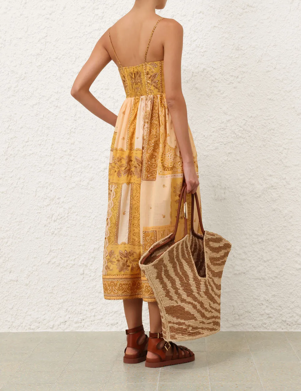 Lucky Corset Midi Dress Mustard Banana sold by Sand Dollar product image thumbnail 4