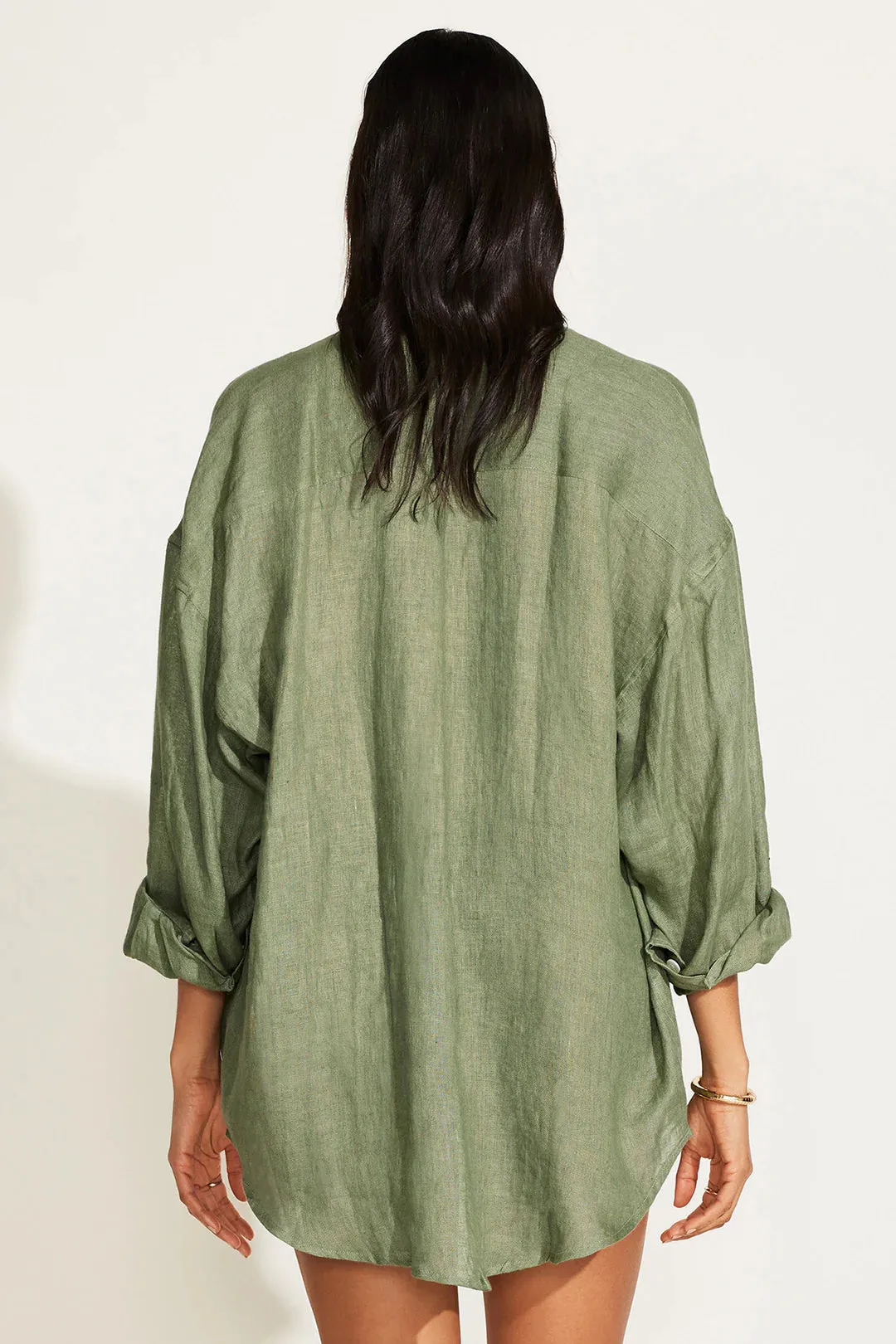 Playa Boyfriend Shirt Agave sold by Sand Dollar product image thumbnail 4